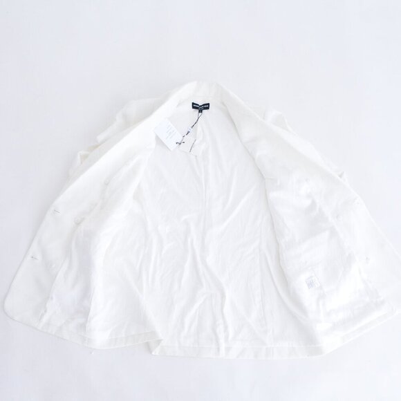 Generation Love New York Leighton Crepe White Double Breasted Button Blazer M - Picture 14 of 15